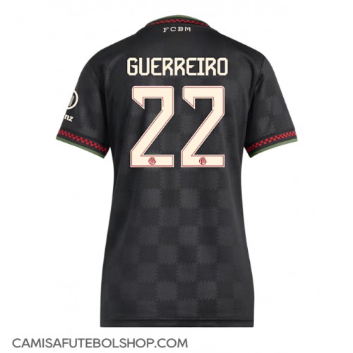 Camisa de time de futebol Bayern Munich Raphael Guerreiro #22 Replicas 3º Equipamento Feminina 2025-26 Manga Curta Camisa de time de futebol Bayern Munich Raphael Guerreiro #22 Replicas 3º Equipamento Feminina 2025-26 Manga Curta